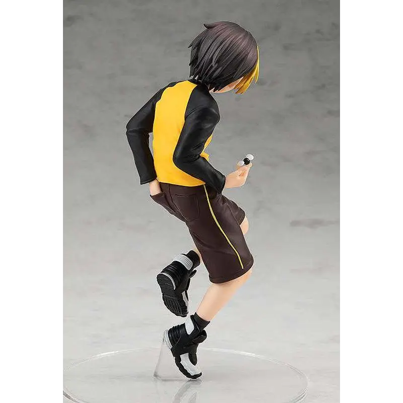 Hikaru Shindo actionfigur från Hikaru no Go, ung pojke med gult hår på klar bas