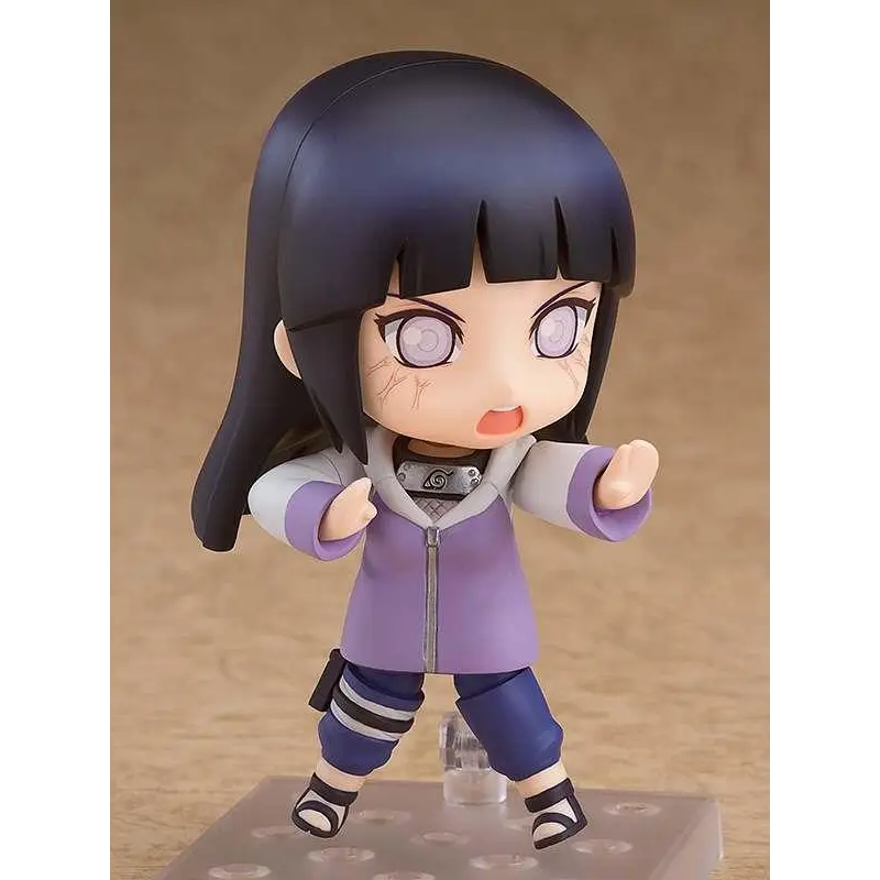 Lila och grå Nendoroid-figur av Hinata Hyuga från Naruto Shippuden