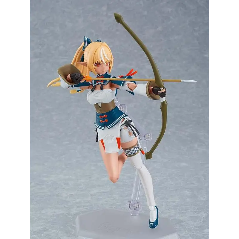 Hololive Shiranui Flare figma-figur med pilbåge i seglartema