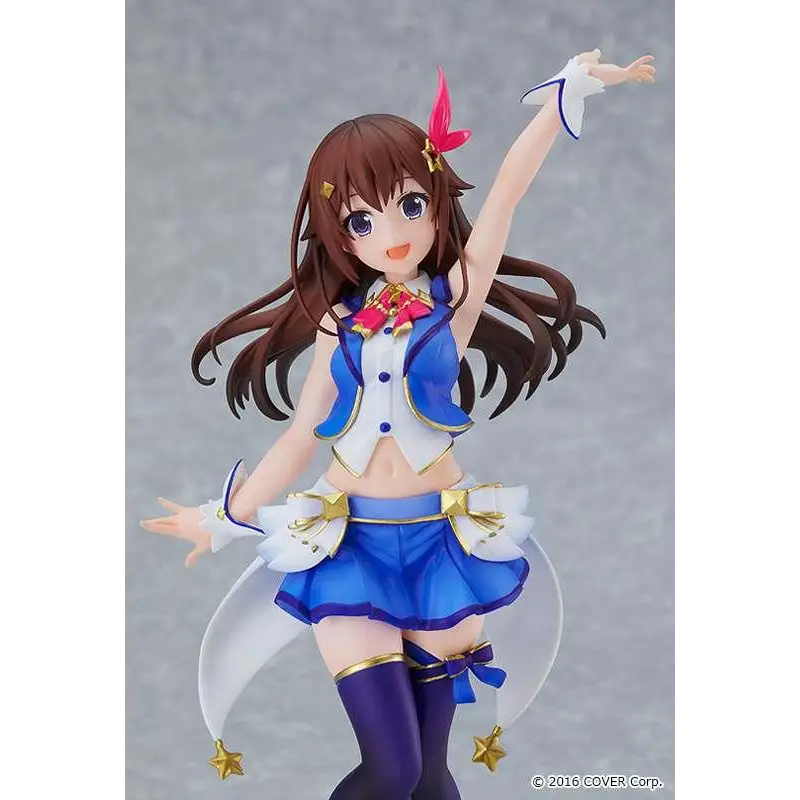 Detaljerad figur av brunhårig animeflicka i Hololive Tokino Sora, POP UP PARADE