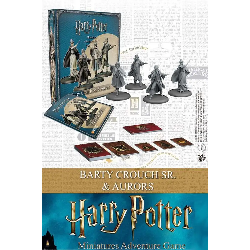 Harry Potter miniatyrset med Barty Crouch Sr och aurorer från HPMAG