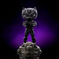 Infinity Saga Black Panther MiniCo-figur med glansig svart finish och silverdetaljer på stenlejonbas