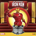 Röd och guld Iron Man byst 1/6 skala med ledad pose på metallbas