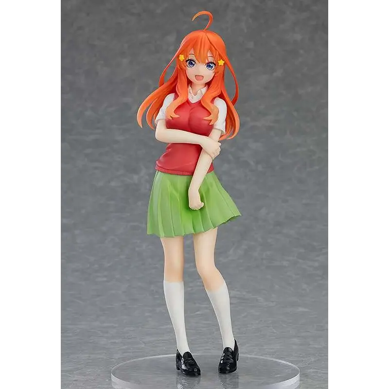 Itsuki Nakano POP UP PARADE-figur med orange hår, röd topp och grön kjol