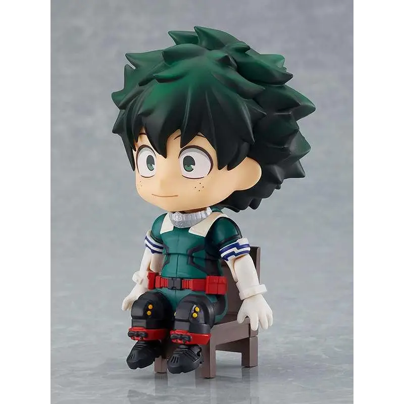 Grönhårig Izuku Midoriya Nendoroid Swacchao-figur i chibi-stil från My Hero Academia