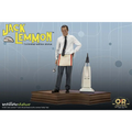 Jack Lemmon 1:6 begränsad utgåva staty i vit skjorta, svart slips och beige förkläde med röd kant