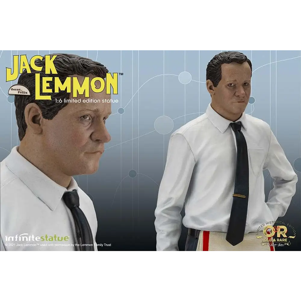Jack Lemmon 1:6 begränsade utgåva staty i vit skjorta och svart slips