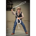 James Dean cowboy 1:6 skala figur i detaljerad cowboydräkt med vit lasso
