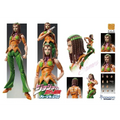 Orange och grön pansrad figur med flätat hår från JoJos Bizarre Adventure del 6, Costello Chozokado