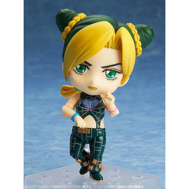 Chibi JoJos Bizarre Adventure Jolyne Cujoh Nendoroid med blonda twin buns