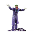 Lila Craze Capullo Joker-statyett med lila mantel, grönt hår och brett leende