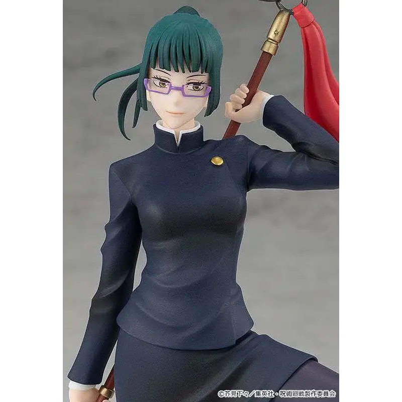 Jujutsu Kaisen Maki Zen’in POP UP PARADE-figur med tegelhår och lila glasögon