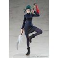 Maki Zen’in Jujutsu Kaisen POP UP PARADE figur med mörkblå klänning, grönt hår i hästsvans och glasögon