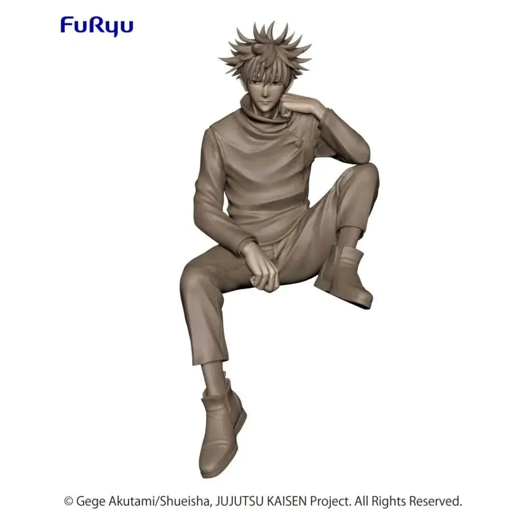 Jujutsu Kaisen Megumi Fushiguro Noodle Stopper figurin i monokrom resin