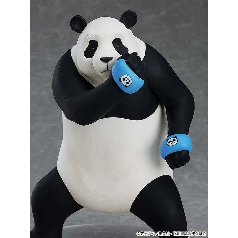 Jujutsu Kaisen Panda-figur från POP UP PARADE i dynamisk pose med blå armband