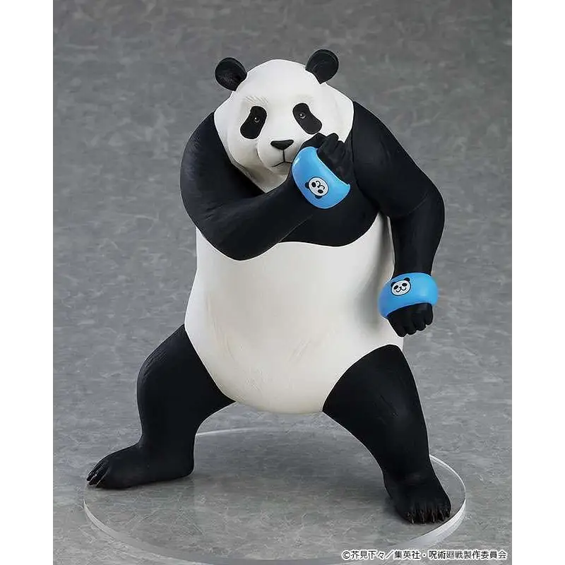 Jujutsu Kaisen Panda-figur i boxningsställning med blå handledsskydd