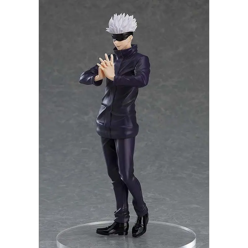 Jujutsu Kaisen Satoru Gojo POP UP PARADE-figur med spikig vit hår och svart ögonmask