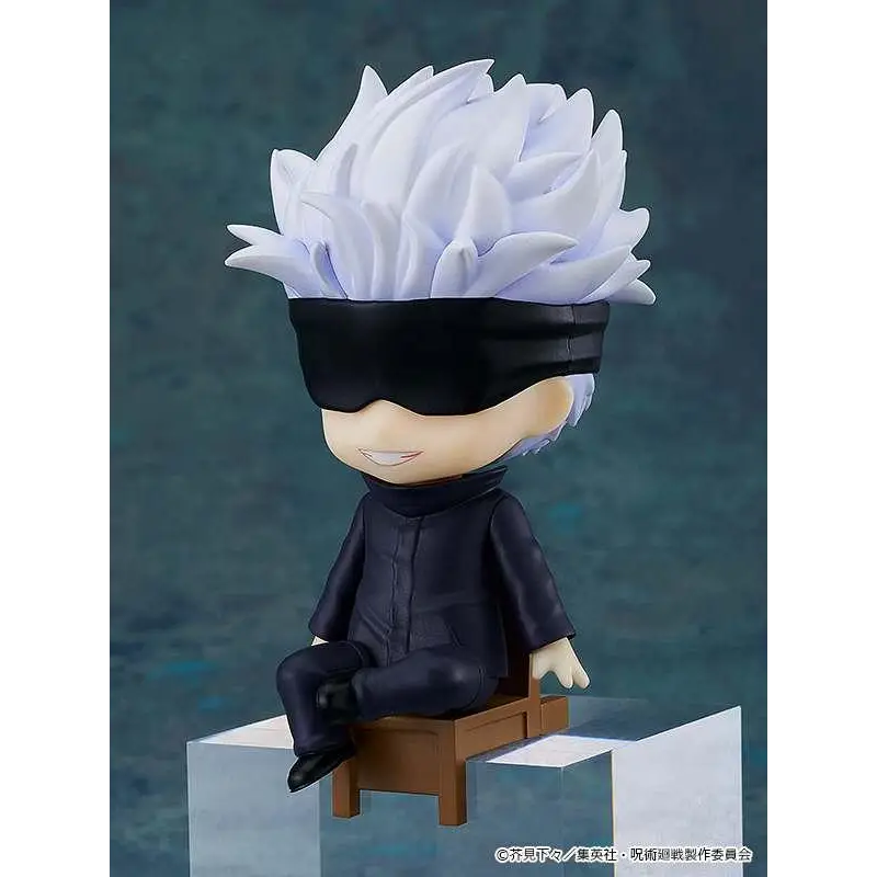 Chibi Satoru Nendoroid Swacchao från Jujutsu Kaisen med spikat vitt hår