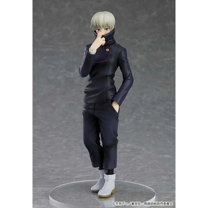 Jujutsu Kaisen Toge Inumaki POP UP PARADE-figur med silverhår och marinblå uniform