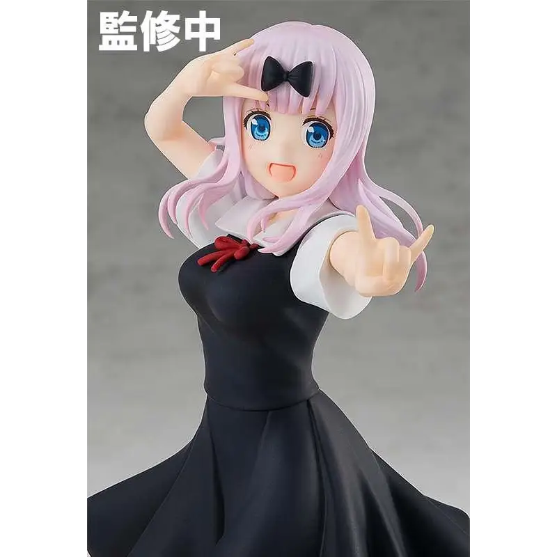 Kaguya-sama: Love is War Chika Fujiwara figur med rosa hår och blå ögon