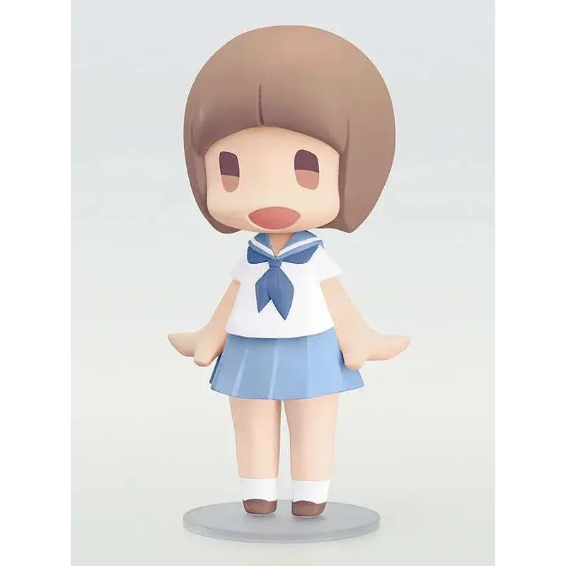 Chibi-figur av Mako Mankanshoku från Kill la Kill i vit sjömanströja