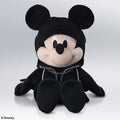Svart King Mickey plush från Kingdom Hearts med huva och silverkedja