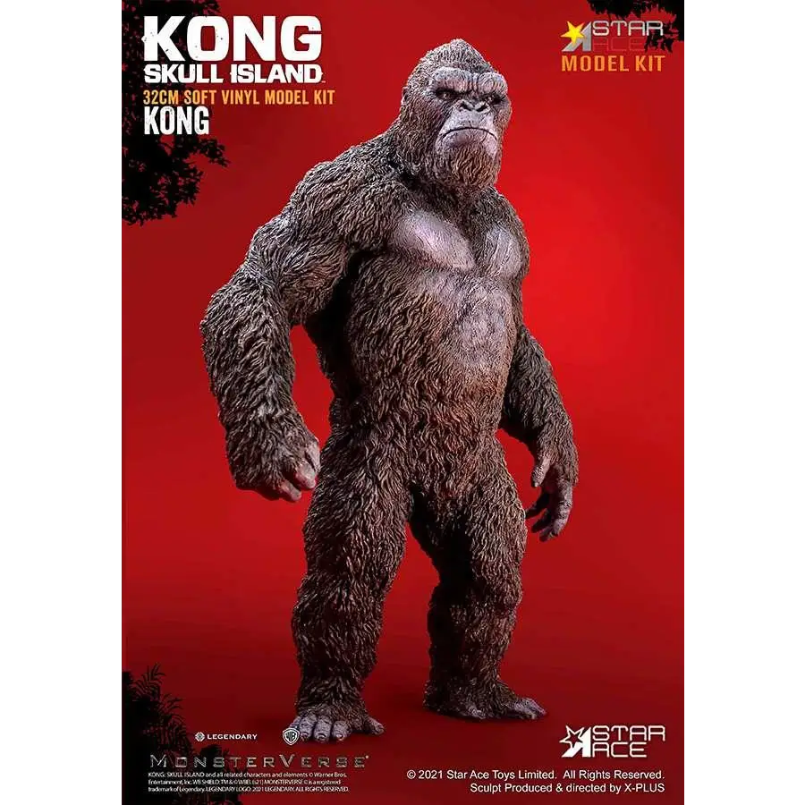 32 cm detaljerad vinylmodell av Kong från Skull Island, begränsad utgåva