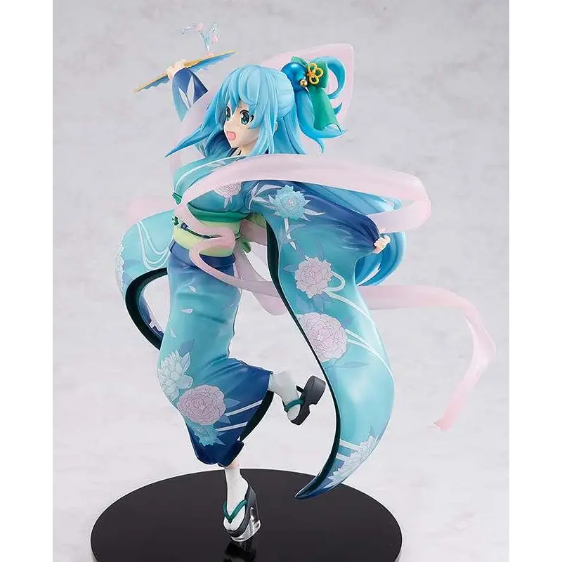 KonoSuba Aqua Oiran Ver. figurin 1/7 med blå hår och kimono