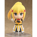 Gulhårig chibi-figur av Masochistic Knight Nendoroid med gröna ögon