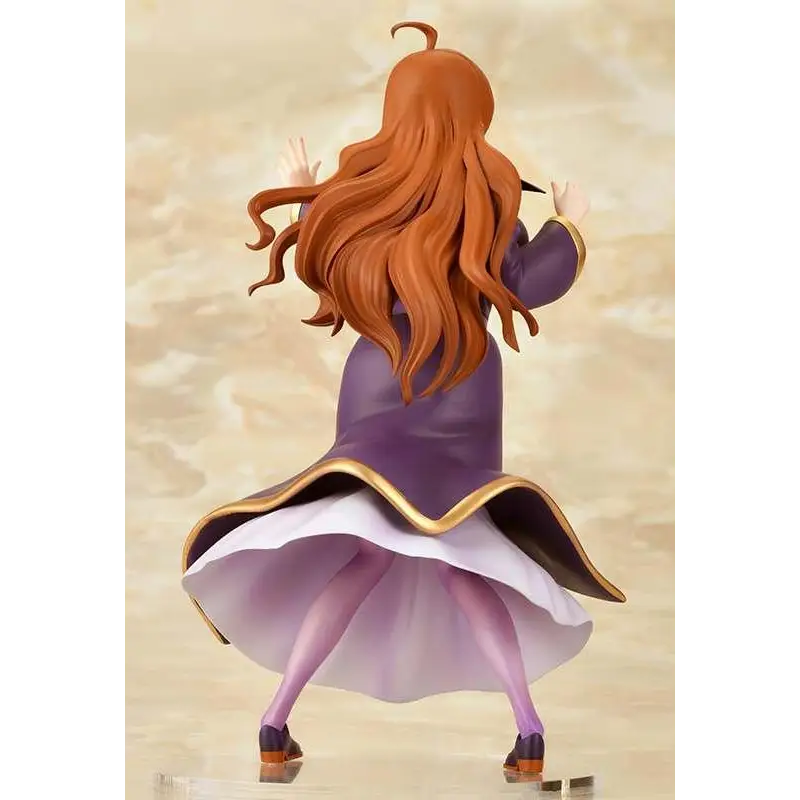 KonoSuba Wiz 1/7 staty-figur med långt orange hår och lila klänning