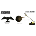 Batmans batarang från Kuzos DC-filmreplikset, svart siluett med vinklad design