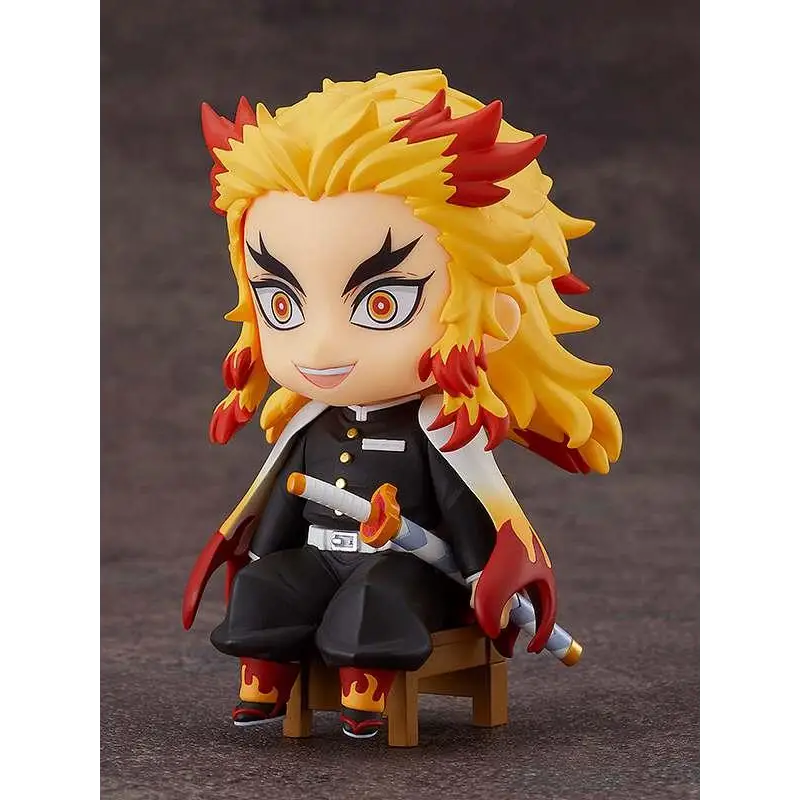 Kyojuro Rengoku Nendoroid Swacchao chibi-figur Demon Slayer med flammande hår
