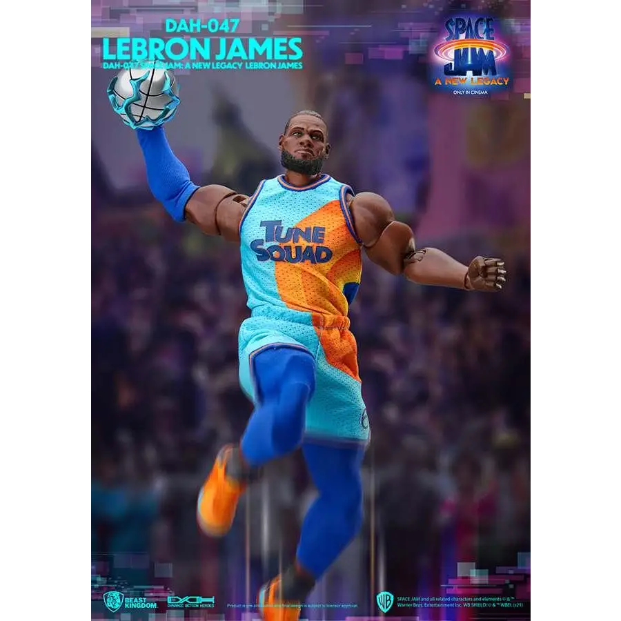 LeBron James DAH actionfigur i Tune Squad-tröja från Space Jam 2