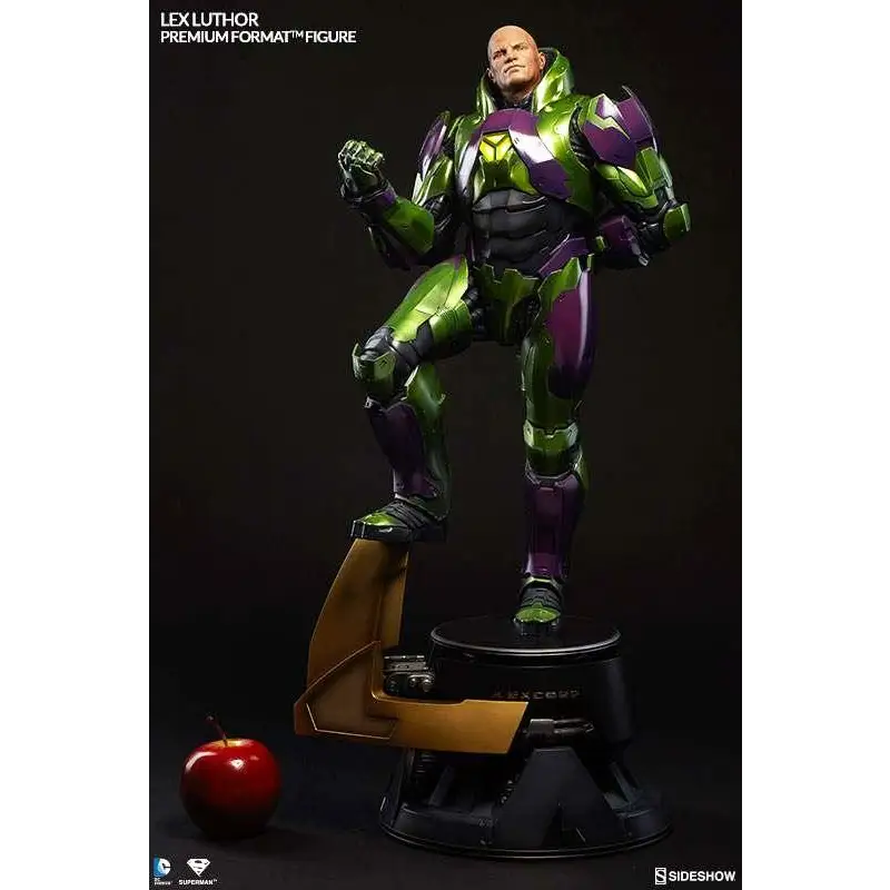 Grön och lila pansrade Lex Luthor Premium Format-figur av Sideshow