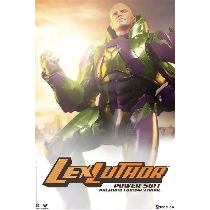 Grön och lila Lex Luthor kraftdräkt premium format figur