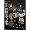 Grön och vit Buzz Lightyear-figur i Alpha Suit DAH-076 med utbytbara ansikten och tillbehör