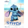 Lilo & Stitch blå figur med rörliga leder på sandstrand
