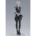 Ling Cage Incarnation Ran Bing silver-haired actionfigur i svart och blå taktisk dräkt
