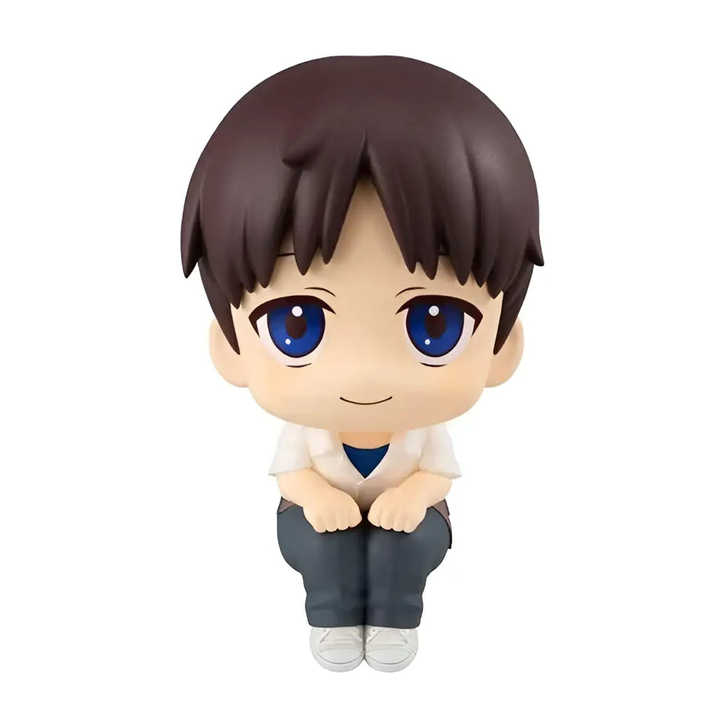 Chibi-figur av Shinji Ikari från LookUp Eva 3.0 + 1.0, ung pojke med brunt hår och blå ögon