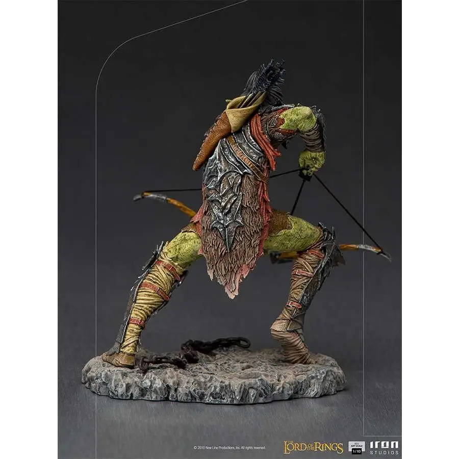 Uruk-hai krigare bågskytt Lord of the Rings Iron Studios staty 1/10