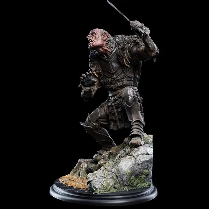 Detaljerad mörk figur av Grishnákh, hotfull orc-krigare från Sagan om ringen, 1/6 staty