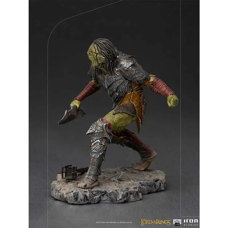 Grönskinnad pansrad ork från Sagan om ringen, Iron Studios 1/10-statett