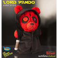 LORD PANDO livsstor plyschbjörn från Star Rats i svart kåpa med orange ögon och randig stav