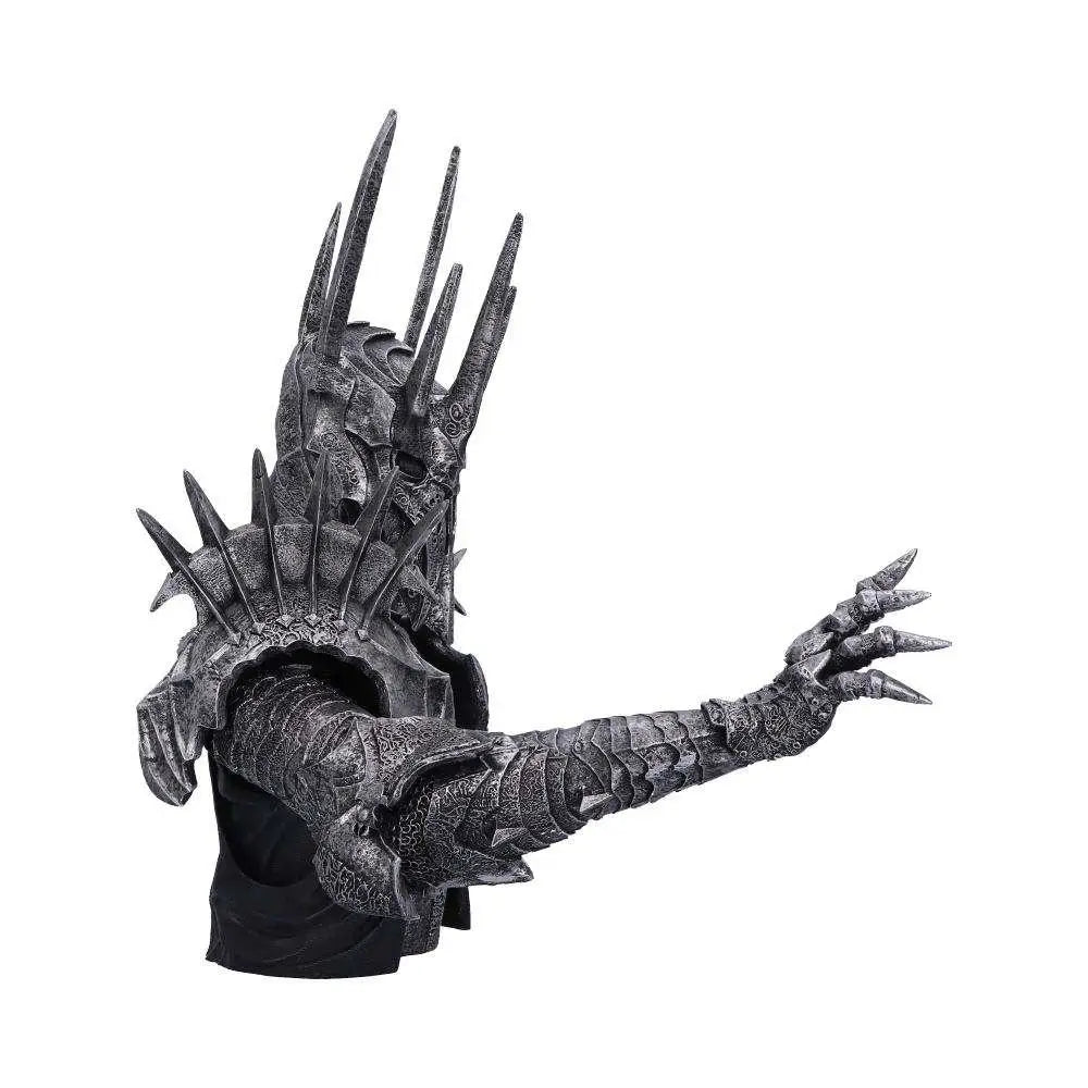 Mörkgrå detaljerad Sauron-byst 39 cm från Sagan om ringen
