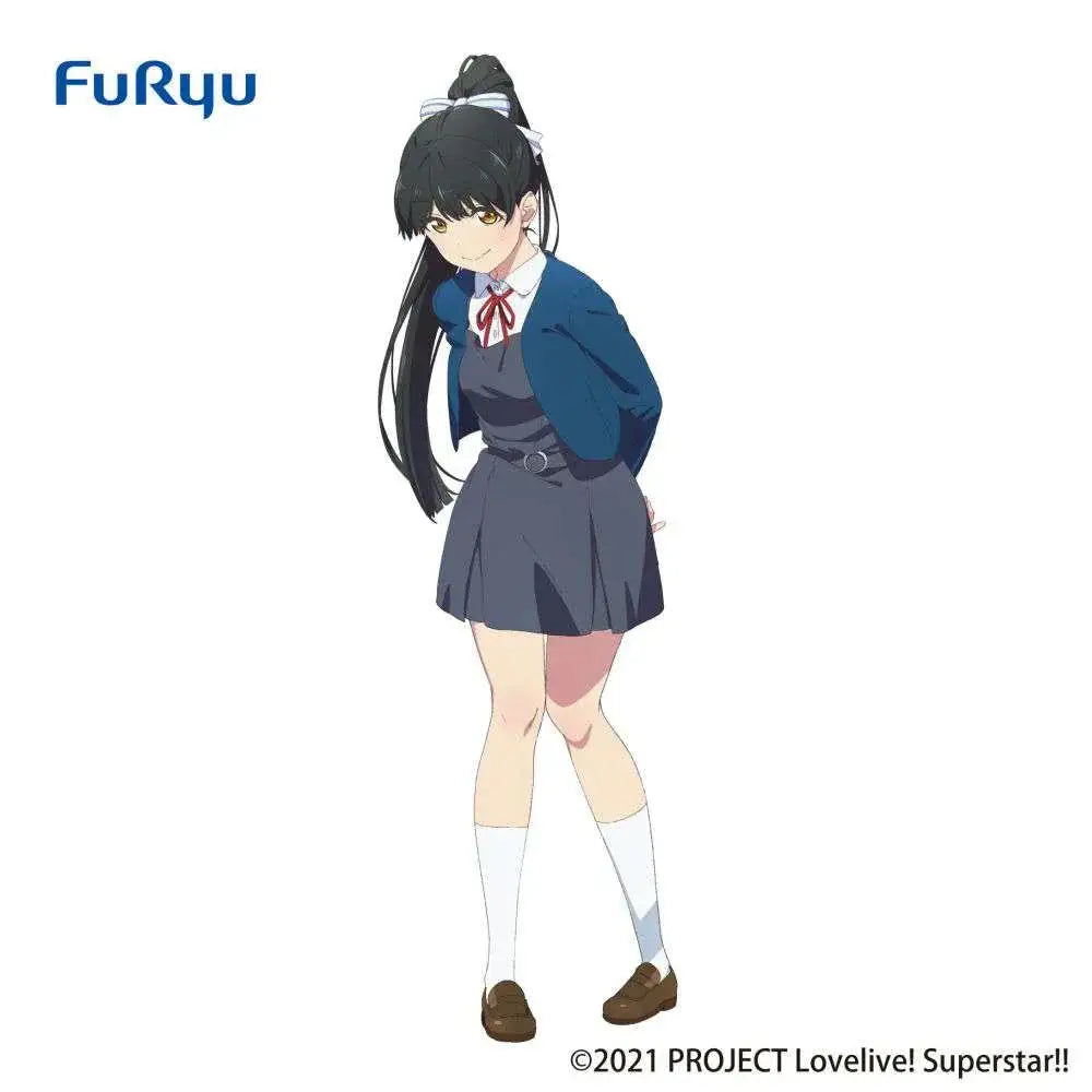 Ren Hazuki från Love Live! Superstar i SSS-figur med svart hår i tofs och vit rosett