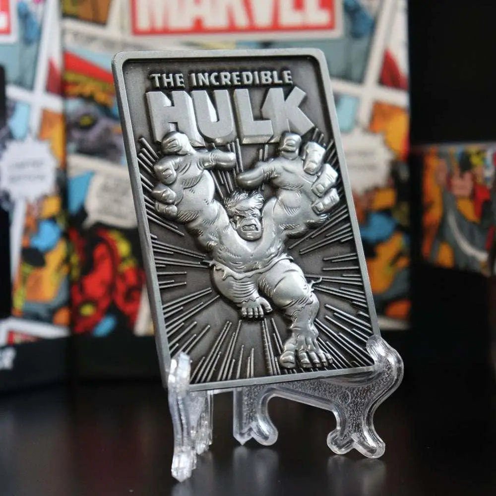 Marvel Hulk limited edition samlar ingot med silvermynt i actionpose