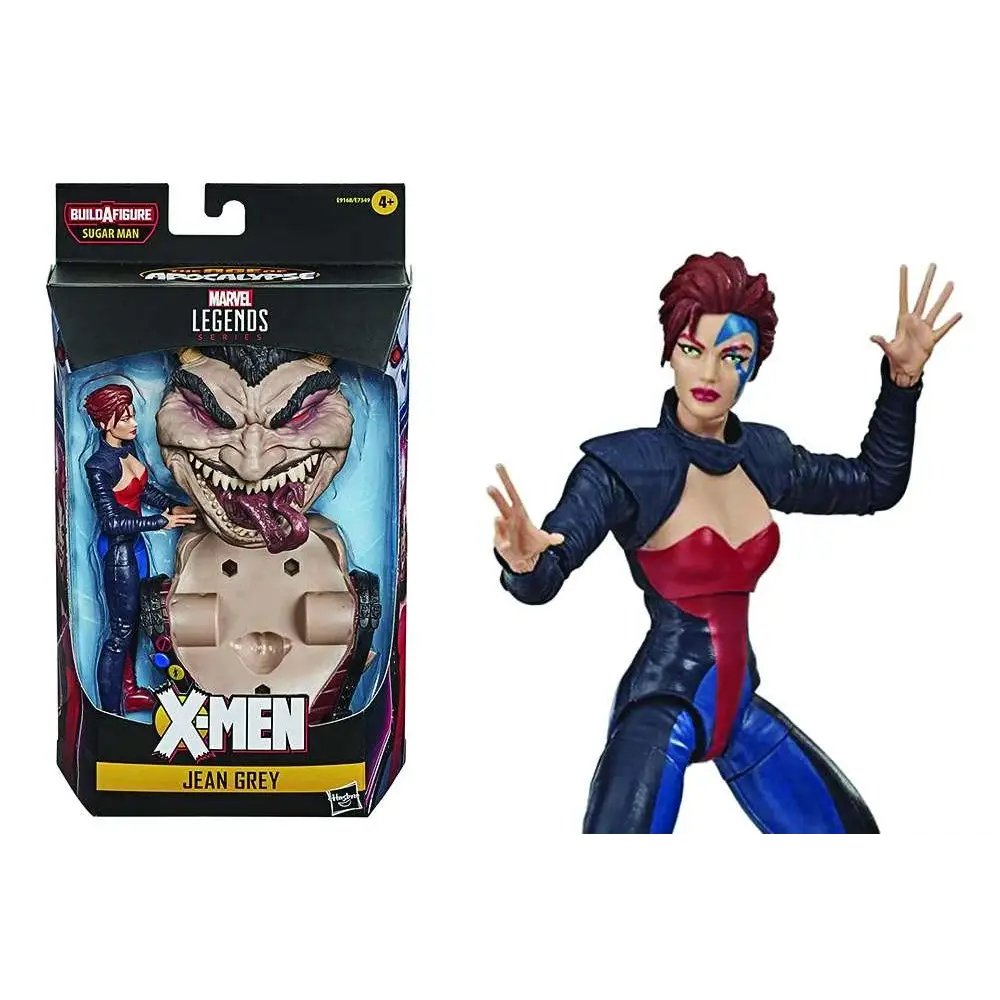 Marvel Legends Age of Apocalypse Jean Grey actionfigur i blå-röd dräkt