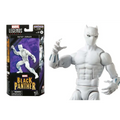 Vit Marvel Legends Hatut Zeraze-figur med svarta ögon och blå accenter i förpackning
