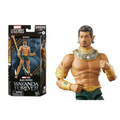 Marvel Legends Namor-figur från Black Panther: Wakanda Forever, med detaljerad muskulatur och grön dräkt med guldtrim