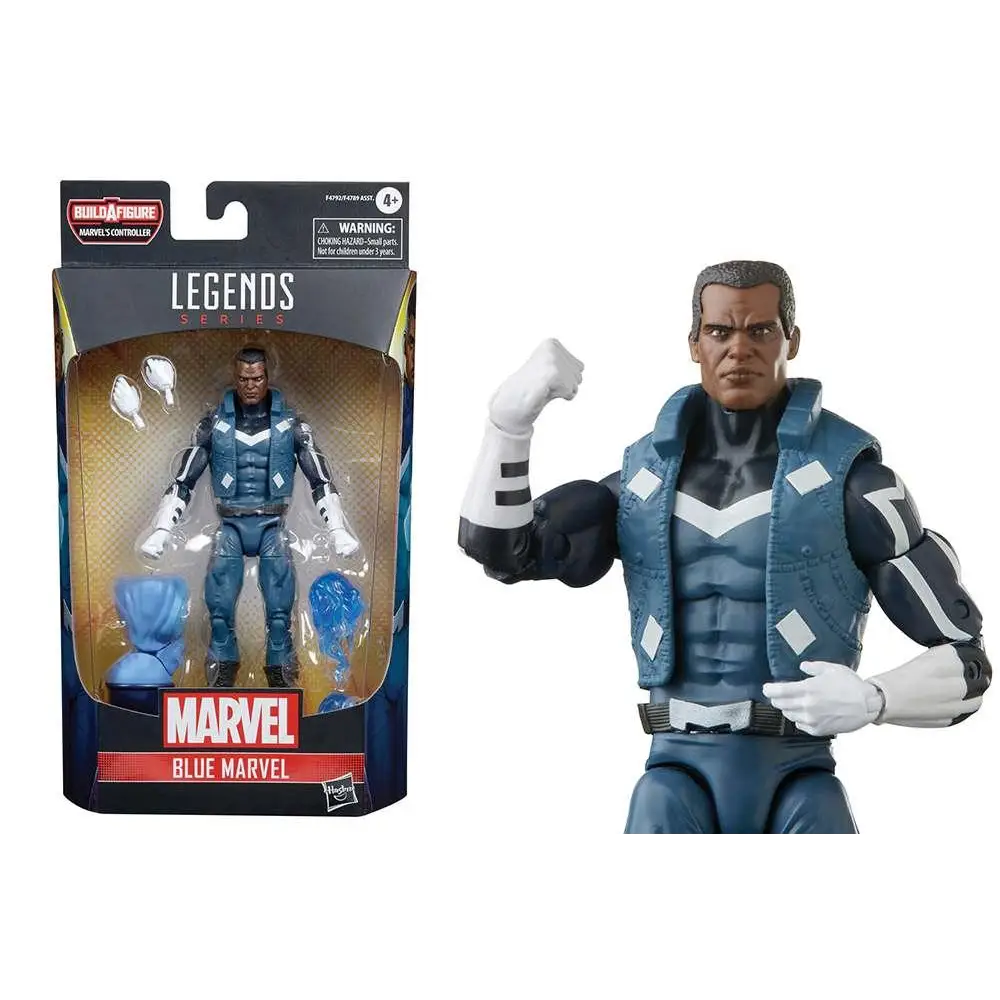 Hasbro Marvel Legends Blue Marvel-figur i blå rustning